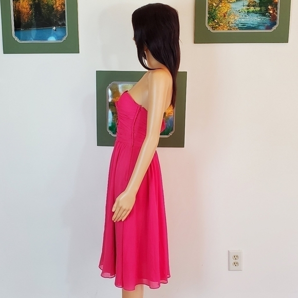 H&M chiffon strapless midi dress - Picture 4 of 13